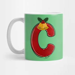 Letter C - Christmas Letter Mug